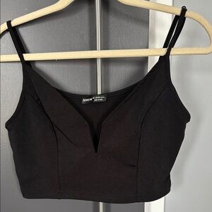 “Closet Sale – 2 for $10” NWOT - SHEIN Black Women's Crop Top Size Large